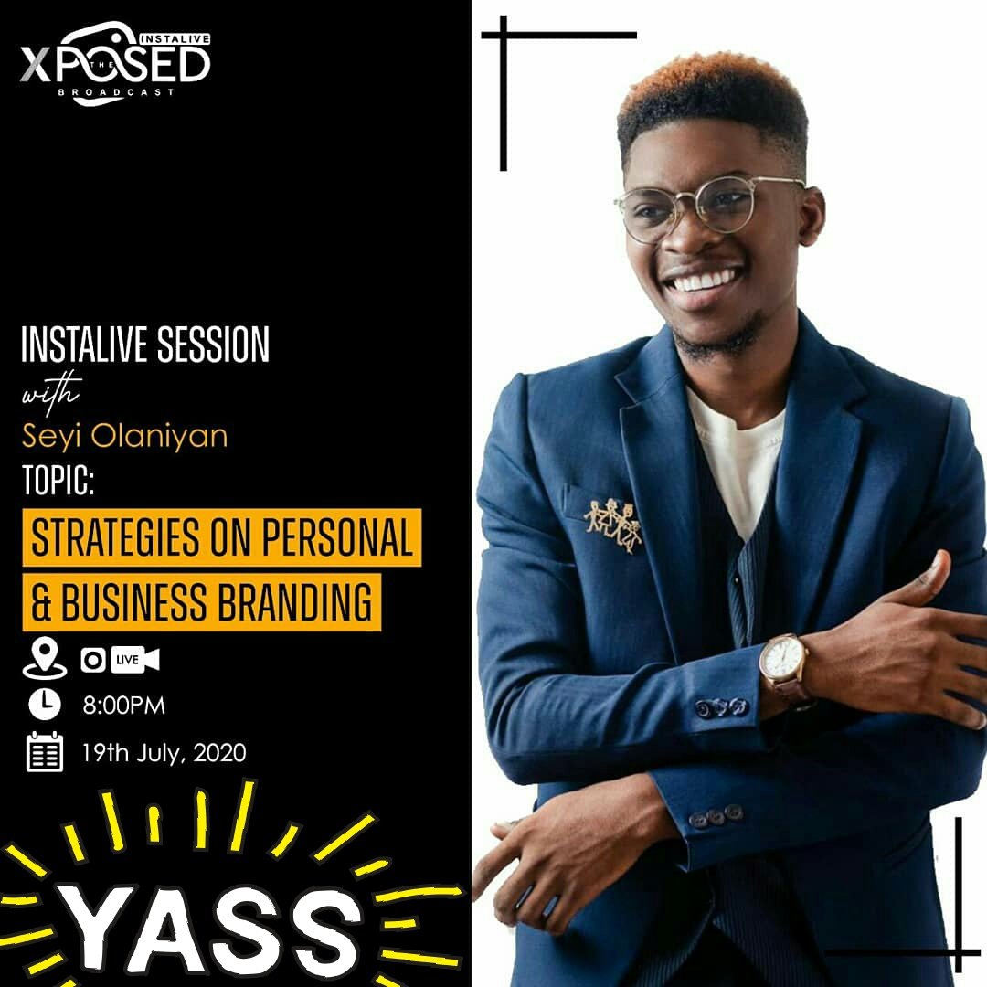 xposedbc's tweet photo. JOIN US TOMORROW AS @seyiolaniyan_ SHARES INSIGHTS ON PERSONAL &amp; BUSINESS BRANDING #beXPOSED https://t.co/OB0rq93qGW