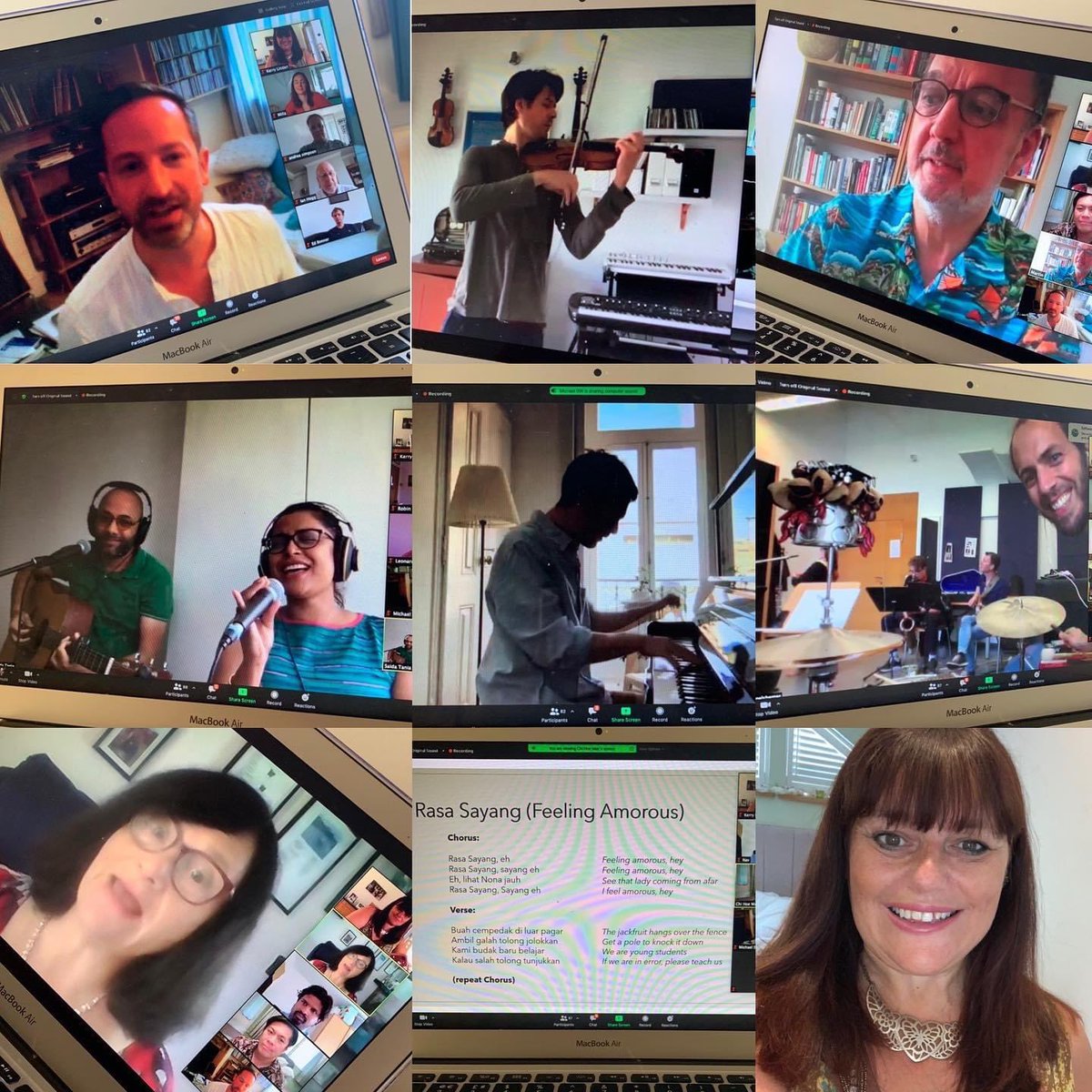 CommonAndKind's tweet photo. Almost lost for words! This wonderful collage by amazing @kerrylinden captures some of the magic of the 2020 finale. C & K can do extraordinary things, locked down or unlocked... Utterly inspired by all who makes this what it is ❤️🙏🥳 #grateful #love #inspired #commonandkind https://t.co/lmxtN8GDS4