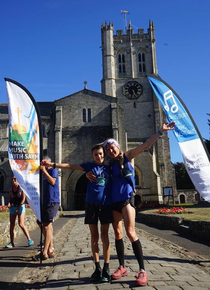 polly_jacobs's tweet photo. Today my incredible 14 year old boy and I went on an incredible adventure. 35 miles run from @SalisburyCath to Christchurch Priory and over £1000 raised for our local youth music hub #proudmummy #AutismAwareness #AvonValleyPathChallenge @Orchestras4All https://t.co/afzmD3E4LS https://t.co/SsmDqiYYdY