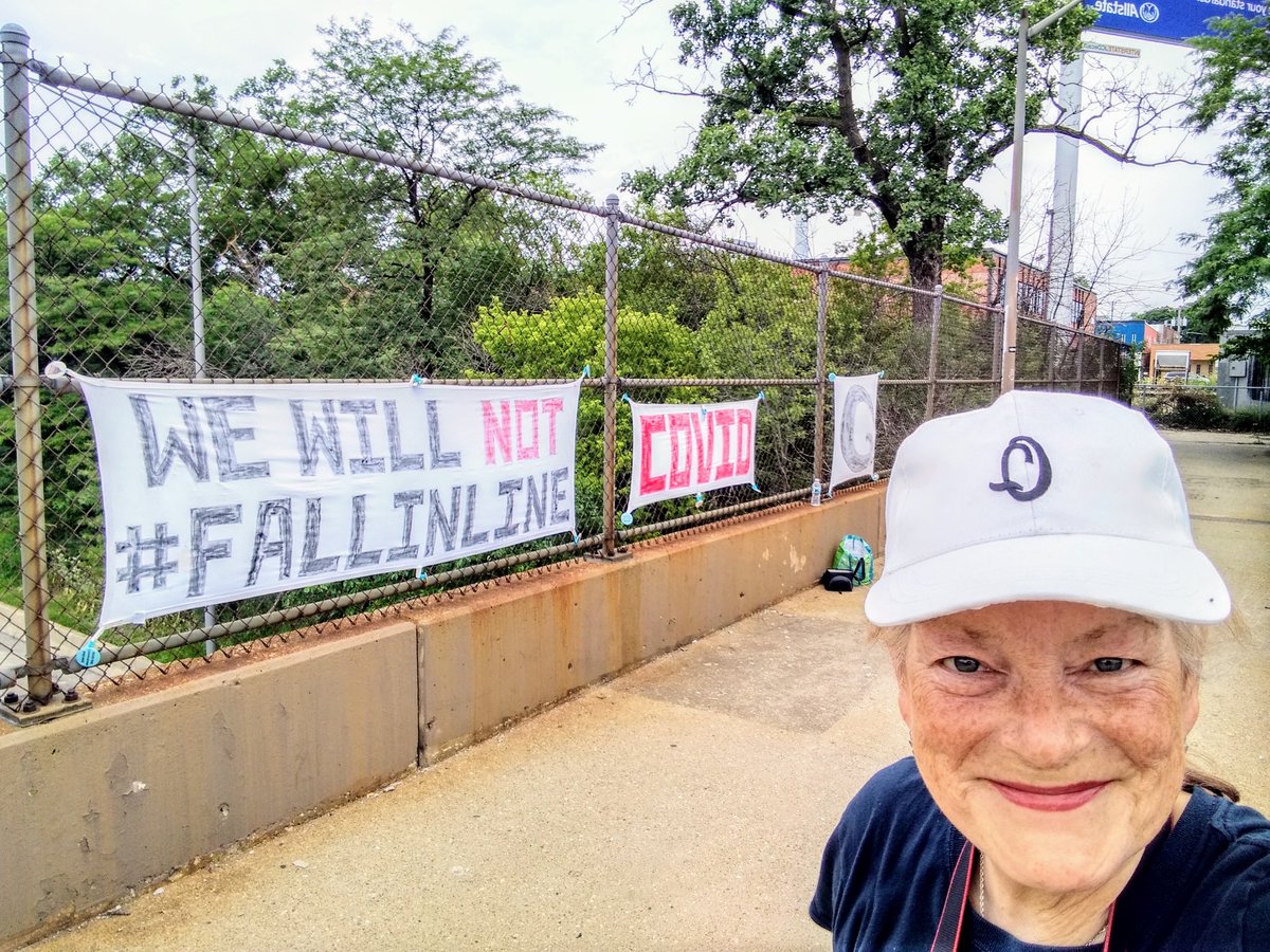 whaleswarrior's tweet photo. Thank God for clouds today..
They made it possible for me to stand on the Bridge.
#WeWillNotFallInLine
#Covid
#ThePeoplesBridge
#TheGreatAwakeningWorldwide https://t.co/WoDAzIVCvc