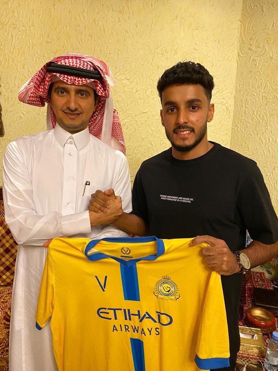 Agent_players's tweet photo. لاعبي عبدالعزيز علاوي . تم توقيعه مع النصر مساء امس . الله يوفقك لاعب خلوق وبارز https://t.co/rkgG3HsgkJ