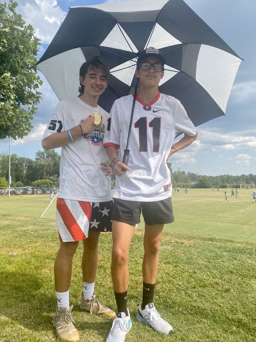 DrewPondLax's tweet photo. 105 heat index. Watching @AUGPatriots play. Thankful for some rain to cool it down @Victorylaxsc @brice_pterson15 https://t.co/7VderiVxLL