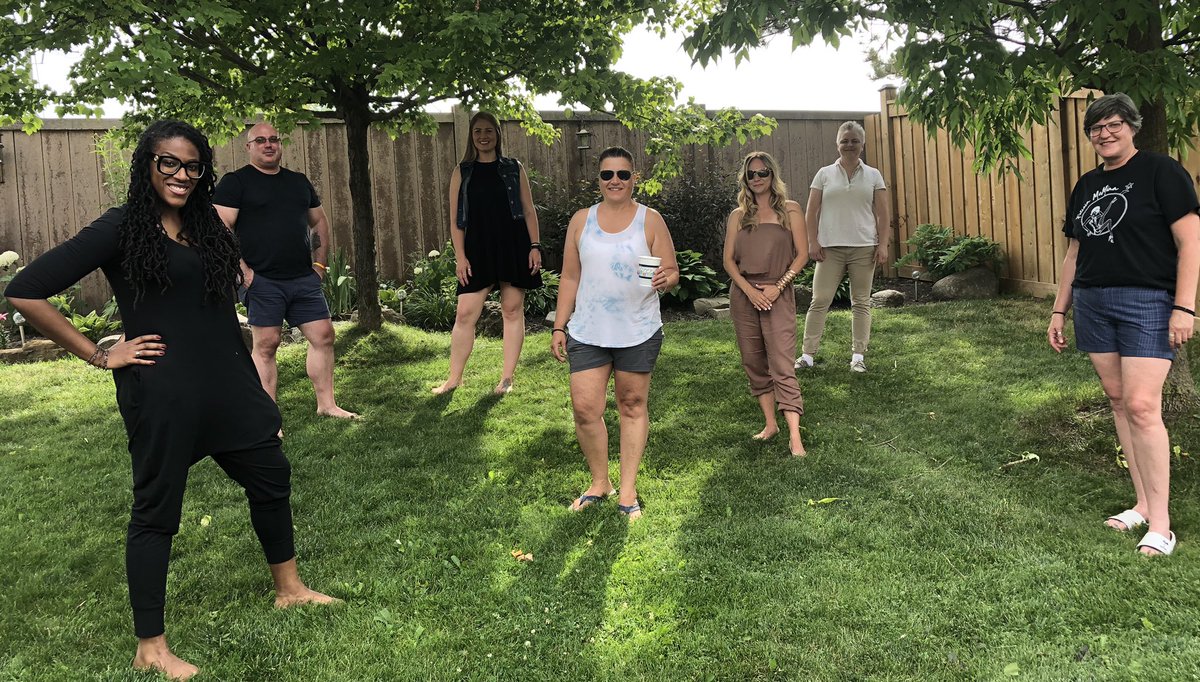 Our board meeting looks a bit different these days but so good to be together after 6 months. Hope you are all having a great weekend. #servingwithpride #familyphoto