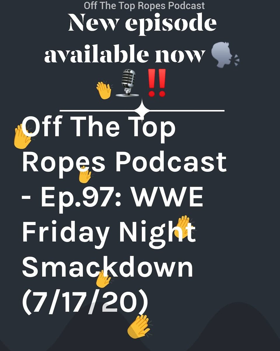 OTTRMobb's tweet photo. https://t.co/5h52UaR9ab
#SupportOTTR #OffTheTopRopesPodcast #supportlocalpodcasts #OffTheTopRopes #OTTR #ProfessionalWrestling #BlackOwnedPodcast https://t.co/FjeditGuCC