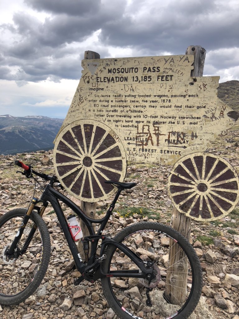StuDog1's tweet photo. Whether by stagecoach or mountain bike, crossing over mosquitoes pass still poses plenty of risk and reward.  #leadville. https://t.co/0FT9JI9BuC