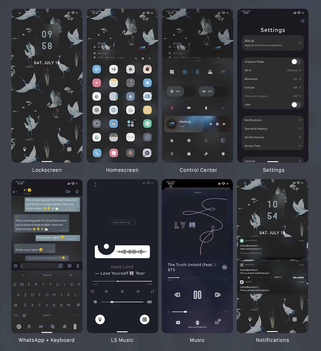 alolastmoment's tweet photo. [Setup] Herons (13.5, 11 Pro)

• Zoobhoy Redux
• Harvest LS @StevSarm 
• HS3-V2 @Sodaisidiot 
• LinealCC, Reva UI (me)
• Laetus, CCMusicArtwork @SparkDev_ 
• EW6.MB (alt) @ev_ynw 
• MASQ theme NFR @HikoMitsuketa 
• Gushi SB5 @Gu3hi 

🐦 Everything: https://t.co/1hxRAQmFcQ https://t.co/vI0I4wz3r3