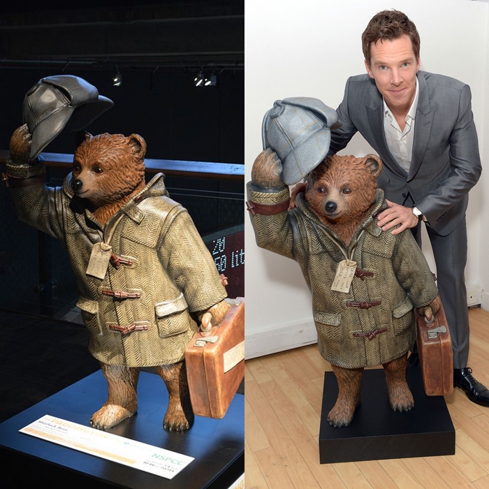CHILDLINE (2014): BC has designed a Sherlock Holmes themed bear for the London “Paddington Trail“ in aid of the charity. His statue was auctioned off for £17.000. He is not involved in the animated films.