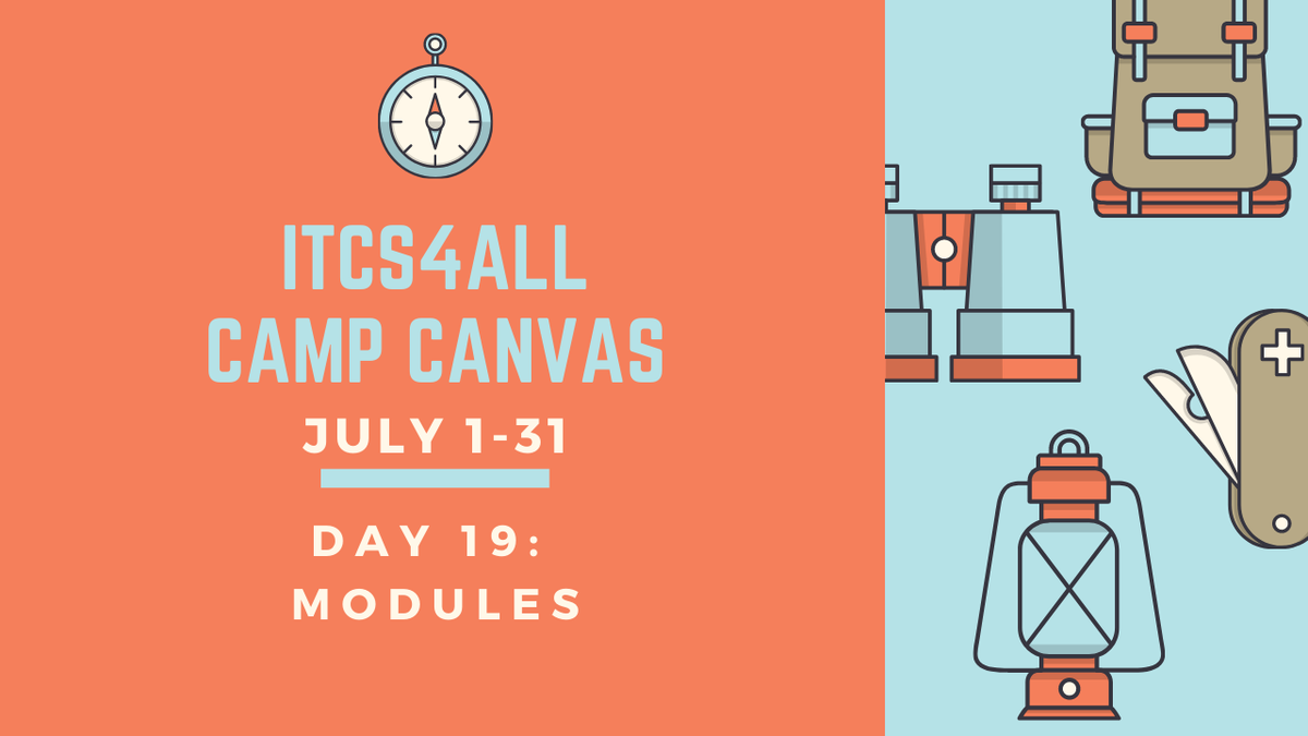 itcs4all's tweet photo. Today @MrNumero is going to show you all about making Modules. We think Modules are the main area you should focus on when building your Canvas classroom. https://t.co/ZijmhThA7g https://t.co/DBCOzggS1N