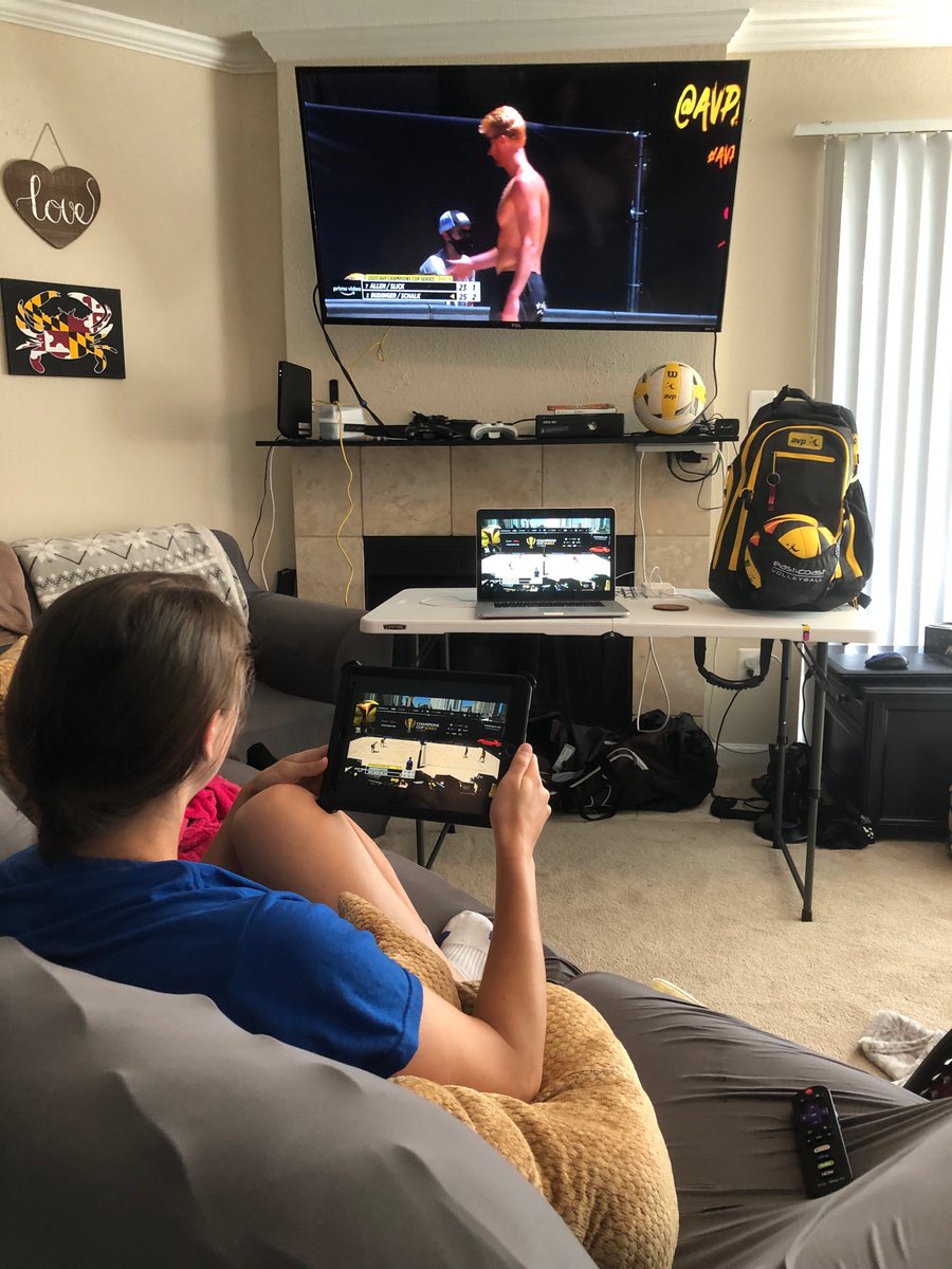 Cheabs23's tweet photo. @Camwin11 #WhereWeWatch enjoying the weekend of volleyball! https://t.co/w1VHFW0GrT