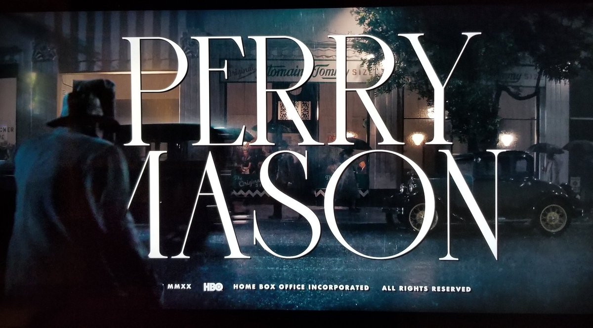 EvanSolano's tweet image. Finally started &quot;Perry Mason&quot; and I cant stress how fully sold I am based solely off this GORGEOUS typeface and treatment they used for the title card. My goodness 😍!  Give me ALL the good fonts and L.A Noir. #fontnerd