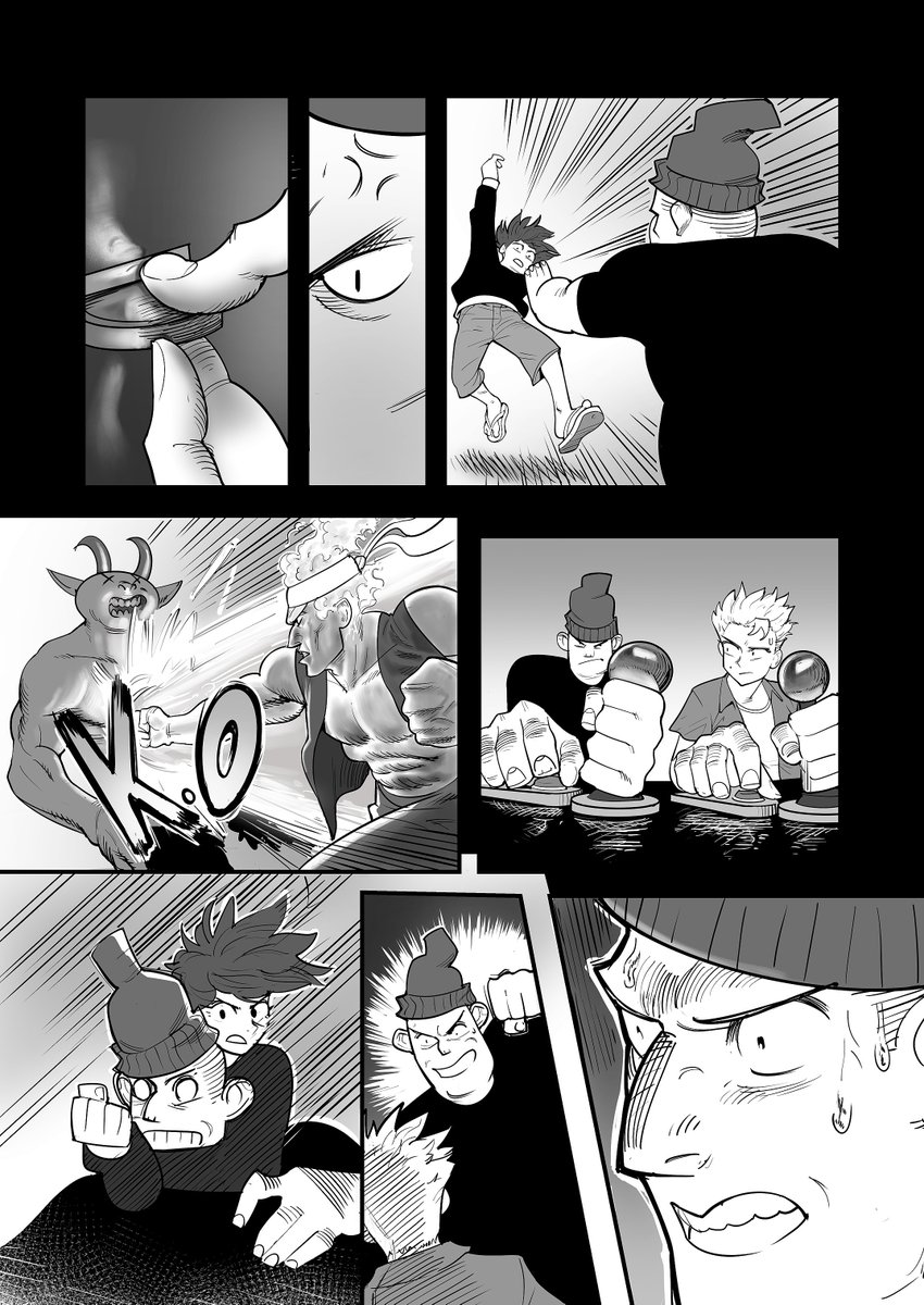 Hey guys!
This was a old project that i worked on. with a friend of mine: @rob_silver13 on Instagram.
It was for SMA (silent manga awards) and i didn't won but i still like it.
The comic is read in Japanese order in case you get confused.