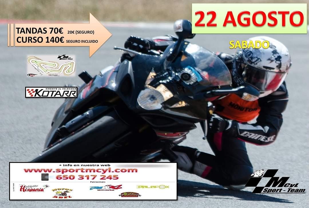 SPORT_MCYL's tweet photo. 22 -- AGOSTO -- SABADO
CIRCUITO KOTARR (BURGOS)
https://t.co/a4Y7lfSjLl

70€ + 20€ SEGURO - TANDAS
120€ + 20€ SEGURO - CURSO DE CONDUCCIÓN

- Dudas en
info@sportmcyl.com
tlf: 650317245 o WhatsApp https://t.co/3KQiByN732
