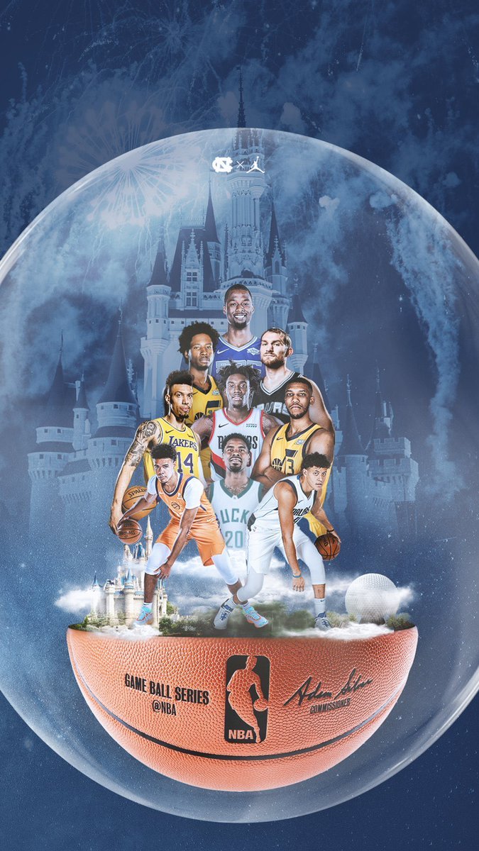 BlueDevils's tweet photo. Duke in the NBA Bubble vs UNC in the NBA Bubble 🤣🤣🤣🤣 https://t.co/MZgCtcG3RD