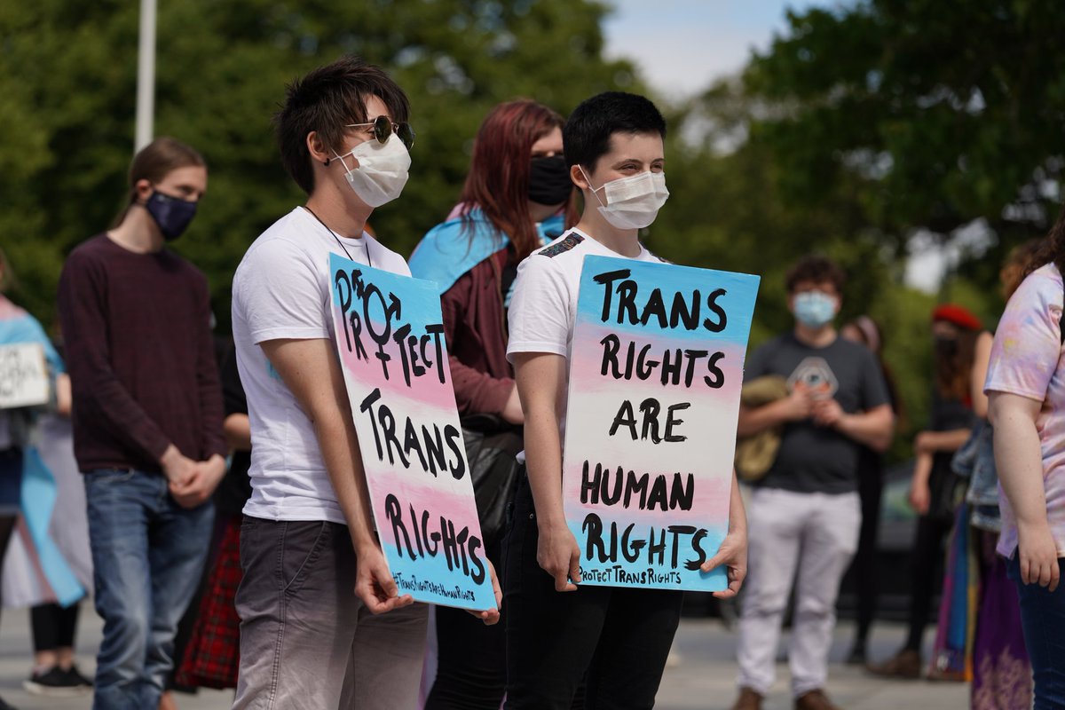 ButtersKira's tweet photo. Trans Rights Protest, Plymouth, July 18th.

#TransRightsProtest #Plymouth https://t.co/iVo8Ca4uA4