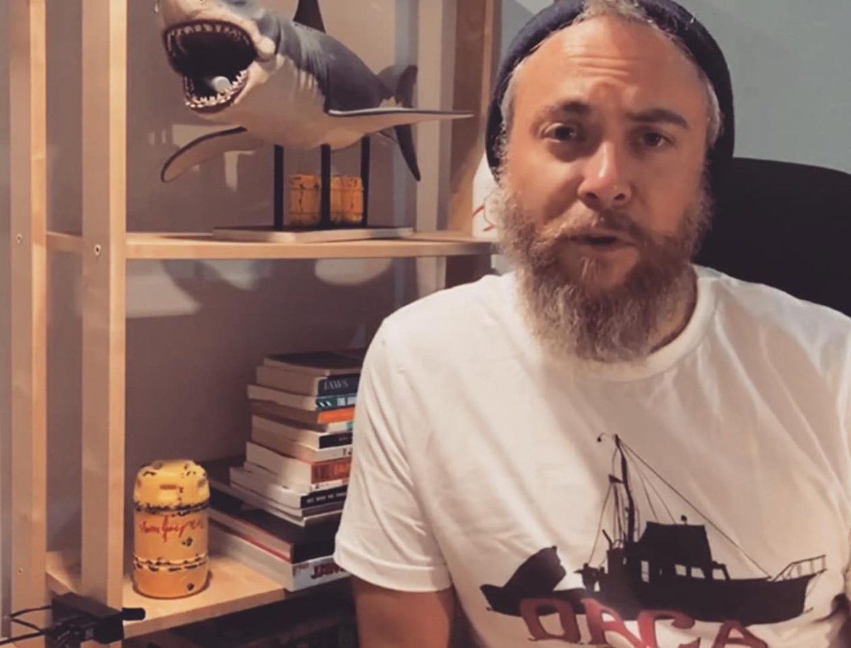 lonepineapparel's tweet photo. Loved seeing Ross from @thedailyjaws in our ORCA tee in the campaign video for @returnoftheorca! ๐๐
The project aims to rebuild the ORCA and use it as a vessel for marine research and charter trips for local non-profits.
https://t.co/As4Ly3podc
#jaws #orca #returnoftheorca https://t.co/7YWQT9FsoG