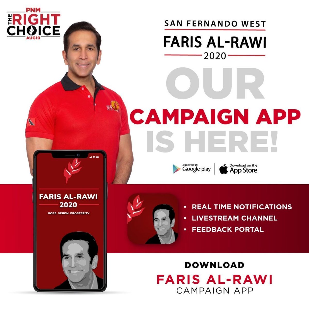 pnmsfwyl's tweet photo. Are you on board yet?? Let’s make the right choice!!Download the campaign app now!!!
#Faris2020 #PNM #Vote #RightChoice https://t.co/z6Jv9ox29v