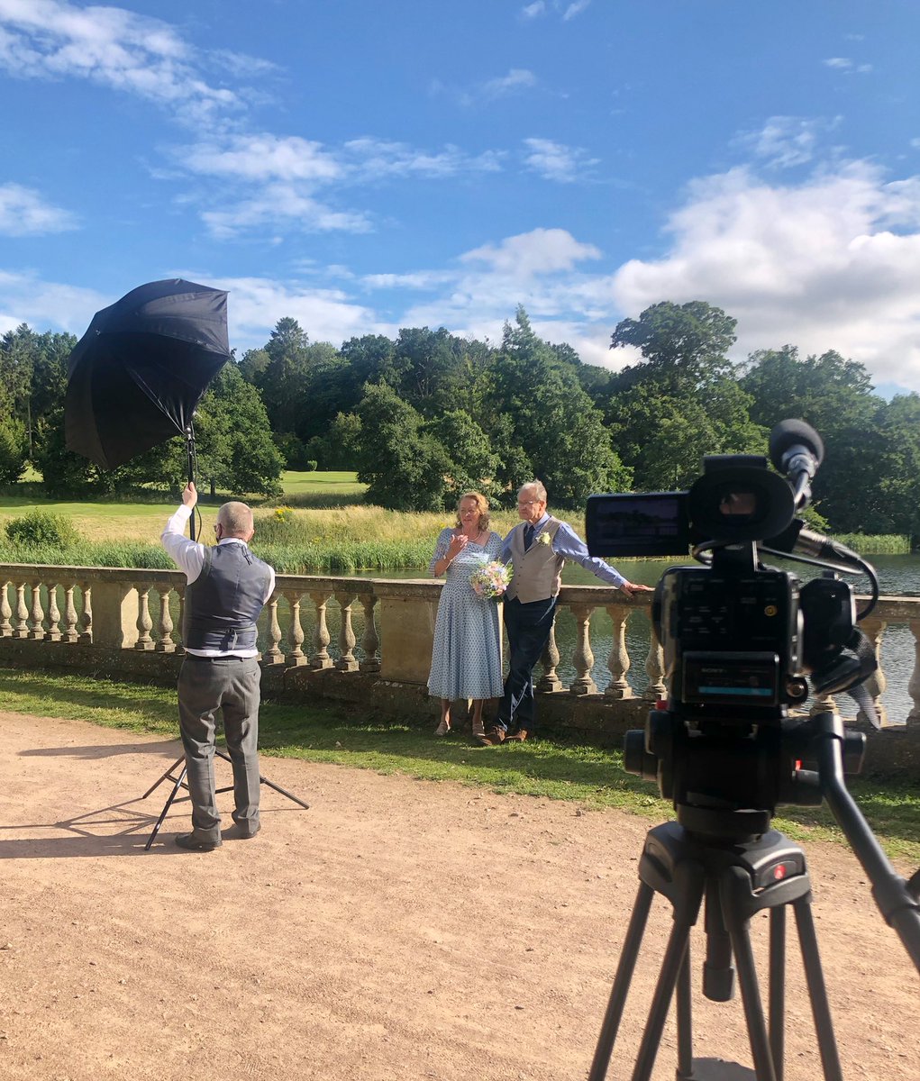 Petrie76's tweet photo. Lovely to be working with Mel Pettit today for the first time, what a team!!! Mel on photos and me on video! For a fab couple Alan and Maggie getting Wed today! The sun came out too.  Big congrats  ❤️❤️❤️ #weddingvideographer #wedvid #videographer #weddings https://t.co/ZbweAAJrza