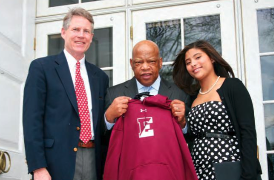 EpiscopalHS's tweet photo. “We’re one people; we’re one family; we’re one house....You will be the ones that have to lead not just America, but the world toward the creation of what I call the beloved community, a community at peace with itself." —Rep. John Lewis (1940-2020) during 2011 EHS visit https://t.co/GtZe5xHQsh