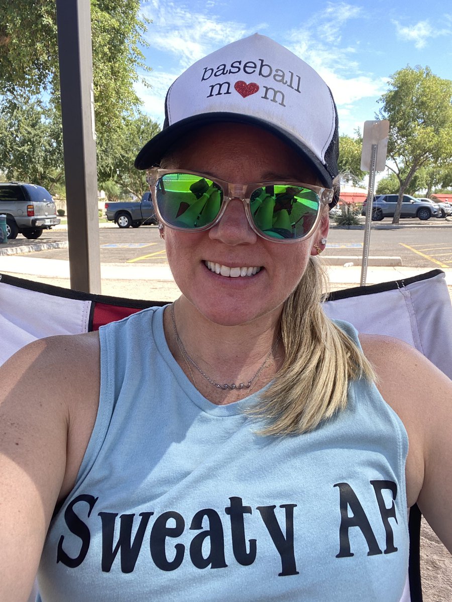 TamiNealy's tweet photo. Love is showing up to your son’s baseball game when it’s 109* https://t.co/anPzwXCVU7