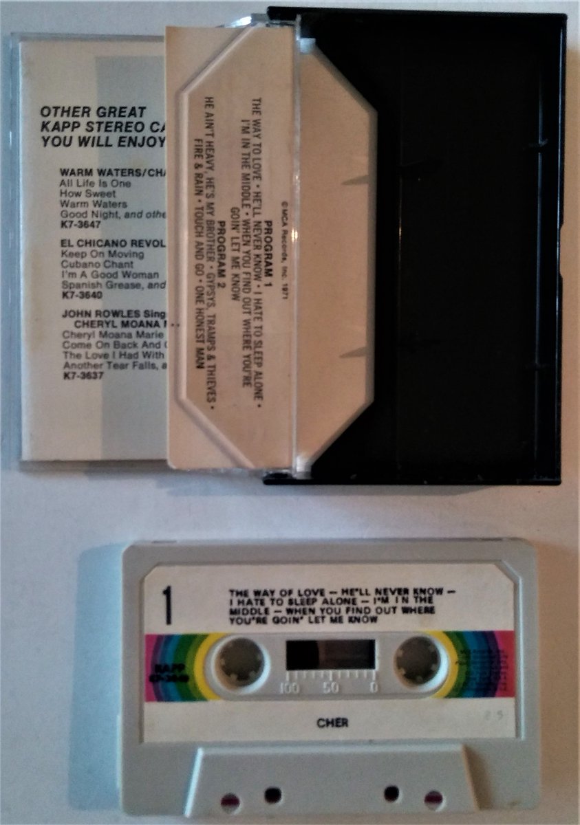 For Sale - Cher Kapp Stereo Audio Cassette K7-3649 MCA Records Inc. 1971 untested vintage audio cassette in Very Good condition mercari.com/us/item/m63170…