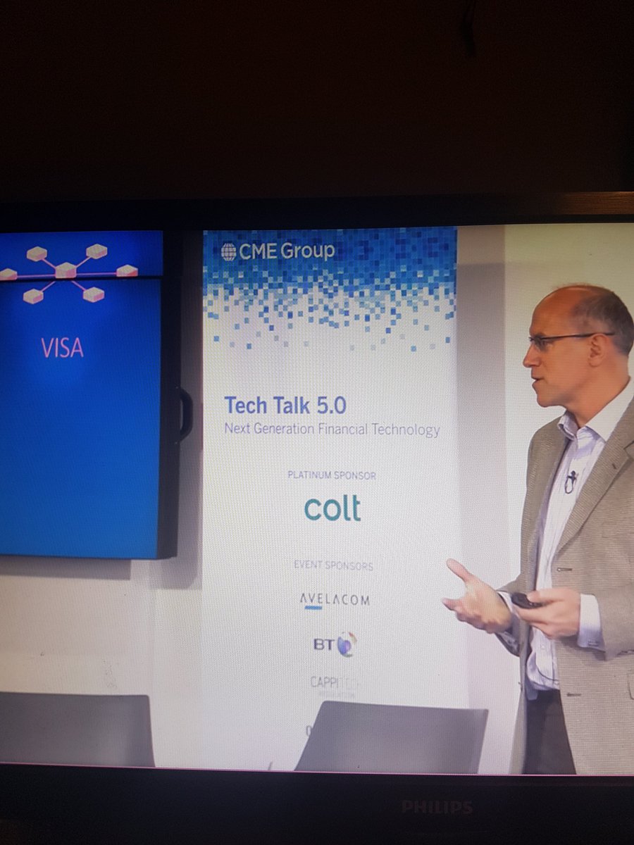 danielalegrepaz's tweet photo. Ripple Labs one of the latest additions to the CME Ventures portfolio😬
While speaking about interoperability, there was Visa on the slide the whole time...only Visa, no others and without any mention of Visa at all 😊 https://t.co/hQ9wMvokBl