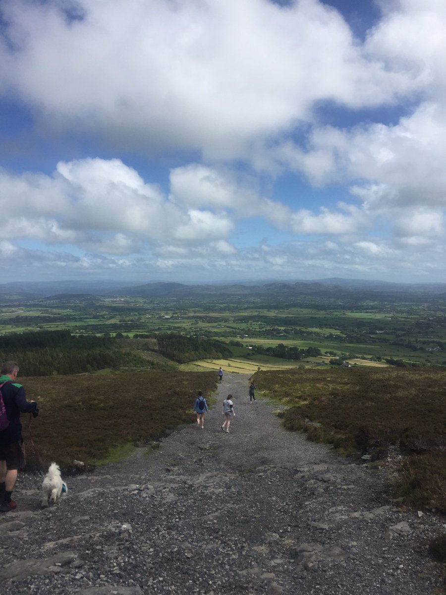 lisashieldsmcd's tweet photo. Beautiful view from Knocknarea summit and sand dune surfing at Strandhill ❤️ #Sligo Only an hour up the road https://t.co/Bi7NgnovYi
