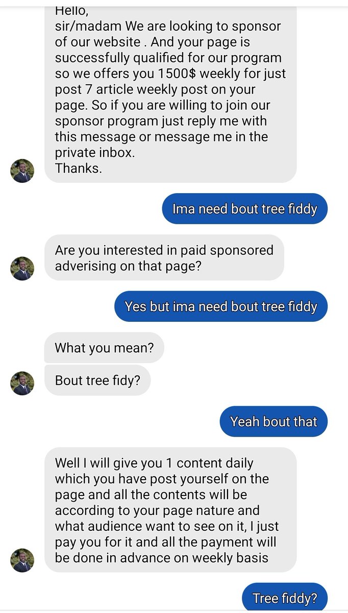 I'm gonna get that tree fiddy