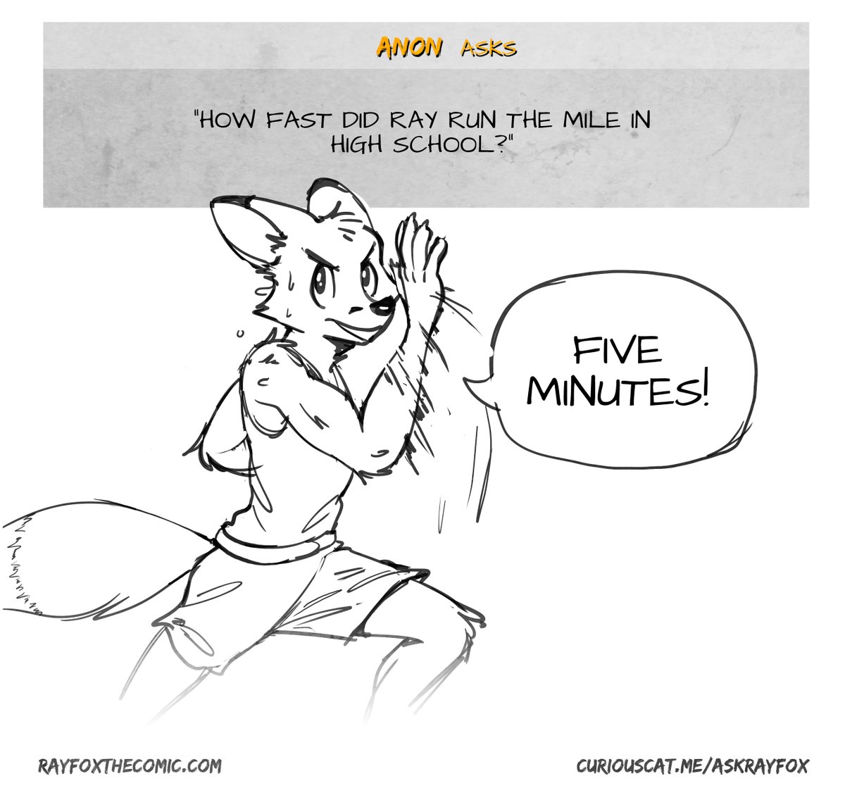 RayFoxTheComic's tweet photo. Ray's fast! #askrayfox #rayfoxcomic https://t.co/CHVEjSbm64