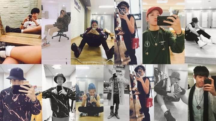 Plushcheek's tweet photo. hobi and his mirror selcas https://t.co/fB8b1oe99o
