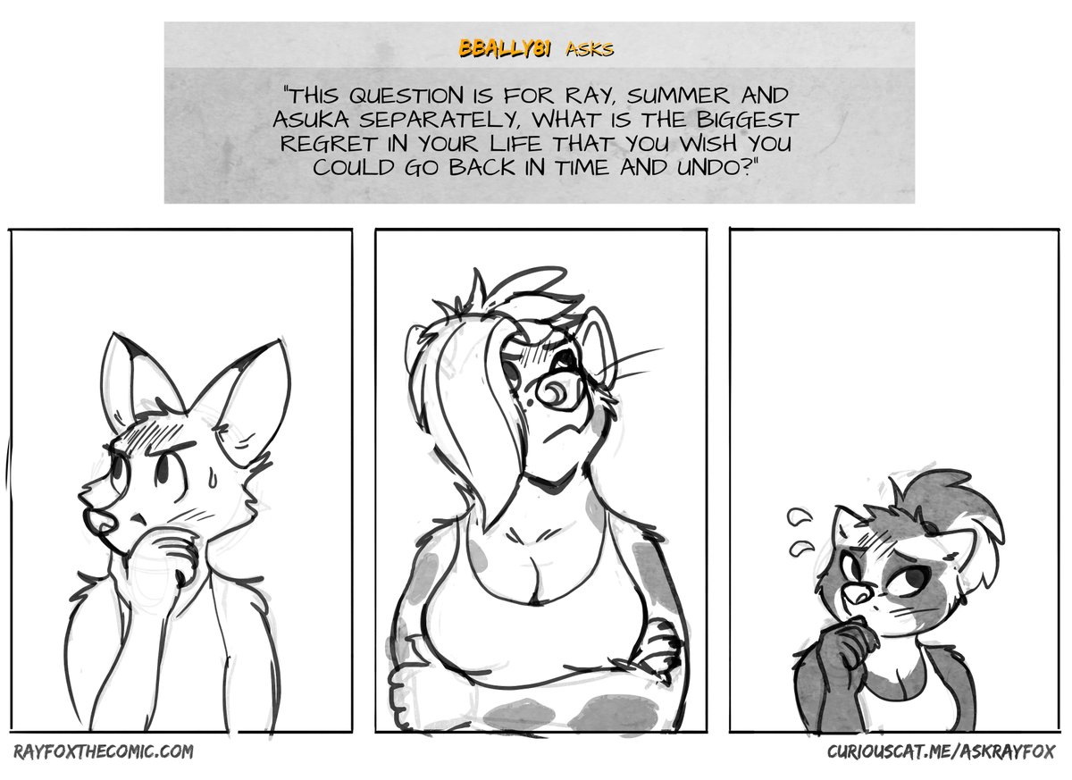 RayFoxTheComic's tweet photo. Kind of a personal question, huh? lol
#askrayfox #rayfoxcomic https://t.co/0elcoMkfeS