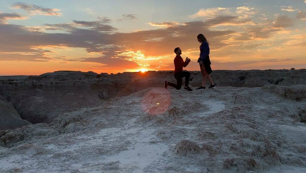Forever adventuring.
•
•
•
#engagement #love #badlands #sunrise #proposal #moose #engagementphotos #nationalpark #proposalphotography #nofilter