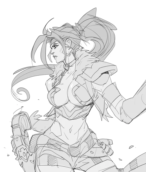 #Throwback Red Monika &amp; Calibretto from Battle Chasers #comic 