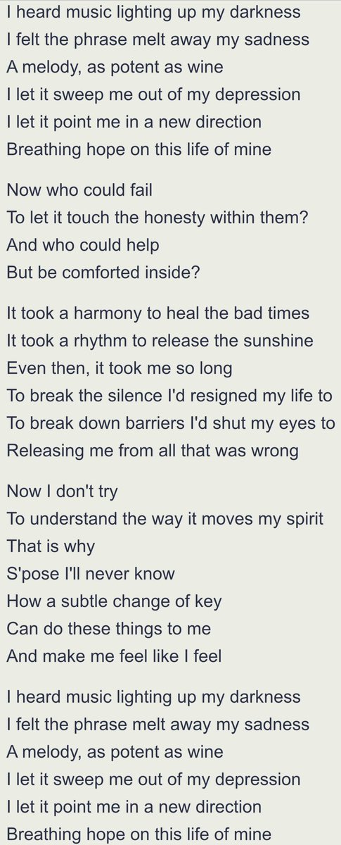 MinionSteve1970's tweet photo. 90s WISDOM: Breathing Hope. This is the most amazing song ever written. Some songs have great lines &amp; some songs ARE the great line. It's ALL brilliant &amp; I know she wrote this song for me. 🙂Listen to the song! @eleanormcevoy pls respond if you see this.💙 it &amp; U. #90sWisdom https://t.co/BPhHI38clt