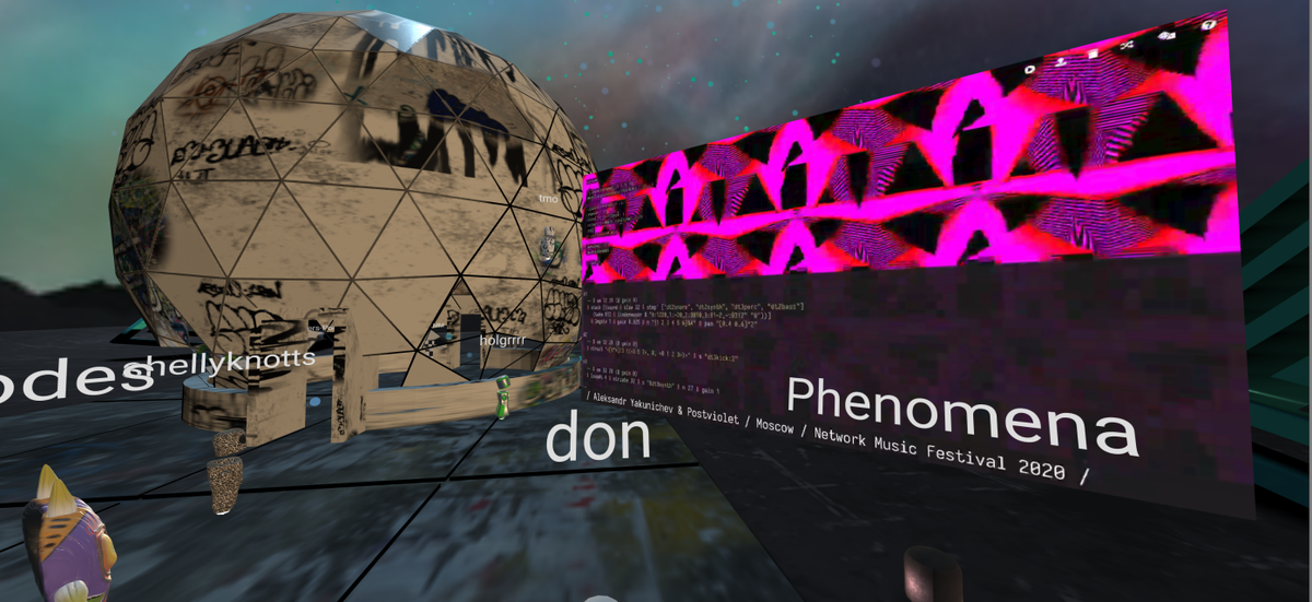ToplapMx's tweet photo. Continua @algorave VR nodo Berlin ahora mismo un live increible por @yacodes y @postviolet <3 <3
#livecoding #avatarparty #VR https://t.co/rpnQ591Lhx