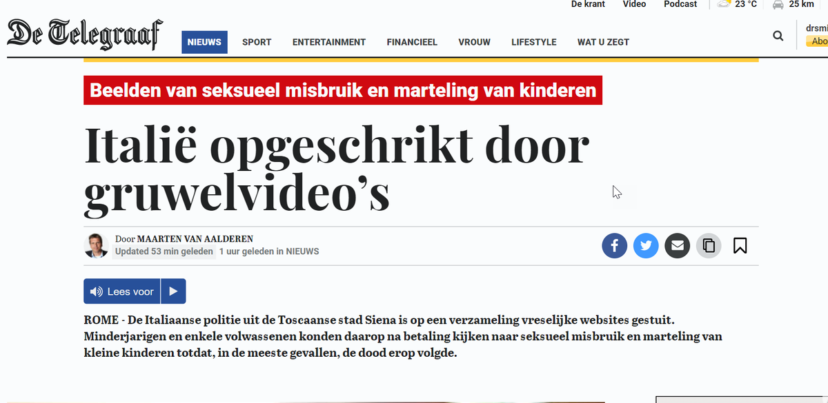 DimitriVistick's tweet photo. En steeds meer van dit berichten komen in het nieuws,mensen die hier al tijden over praten worden weggezet als complotgekkies,maar niks is minder waar, je wordt er kotsmisselijk van,de doodstraf mag van mij ingevoerd worden voor dat soort gasten,niet humaan,langzaam en pijnlijk. https://t.co/DohVlvIo3y