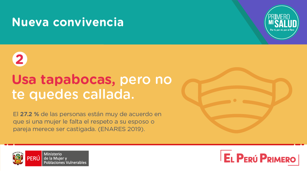 MimpPeru's tweet photo. Hoy tenemos la oportunidad de construir una nueva convivencia. ¡Juntos erradiquemos la violencia y luchemos por la igualdad entre hombres y mujeres! Si eres víctima o testigo de algún caso de violencia, llama de inmediato a la #Línea100. ☎️ https://t.co/TvJuqPp0zQ