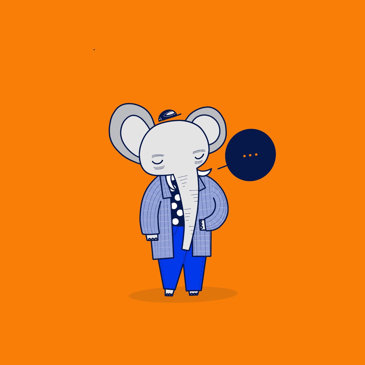 srvudu's tweet photo. Al joven elefante esa oreja gigante no le quita lo elegante... #srvudu #ilustrador #procreatepocket #elefante #elegante #ilustradorescolombianos #characterdesign #cuarentenacreativa https://t.co/62tGOroOP5