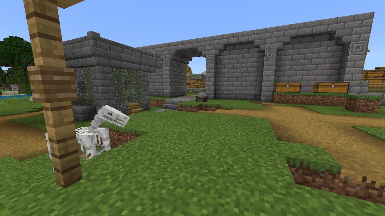 うえぽん えださん 村を守るために壁を建設中 Minecraft マイクラ マインクラフト Nintendoswitch T Co Uecxjcn3c6 Twitter