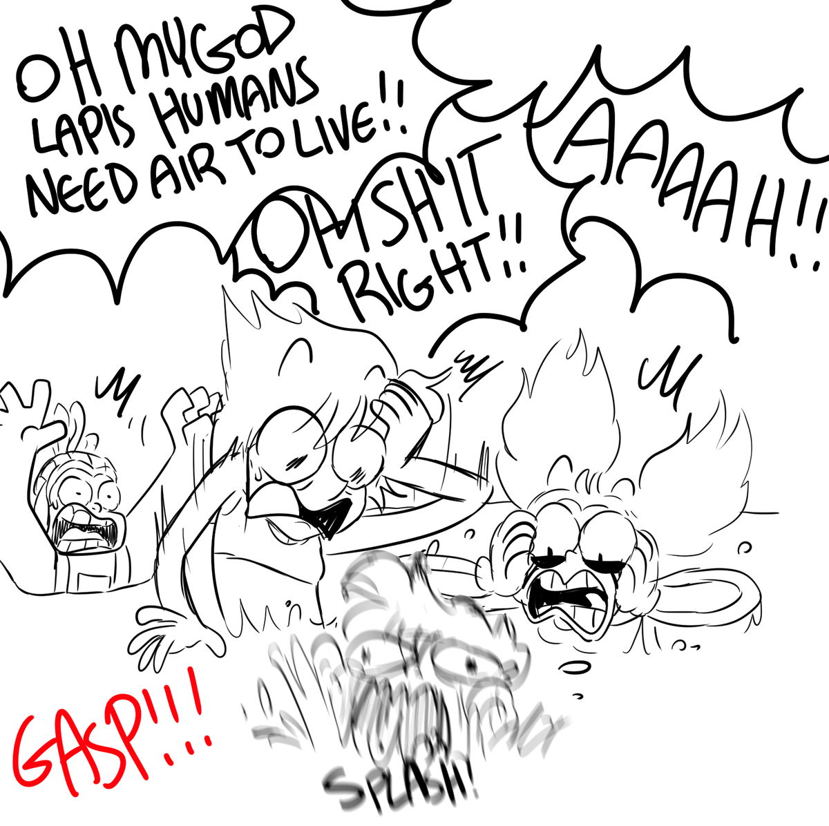 (2/2)
just wanted to do a quick Larzuli AU doodle thing between commissions! 