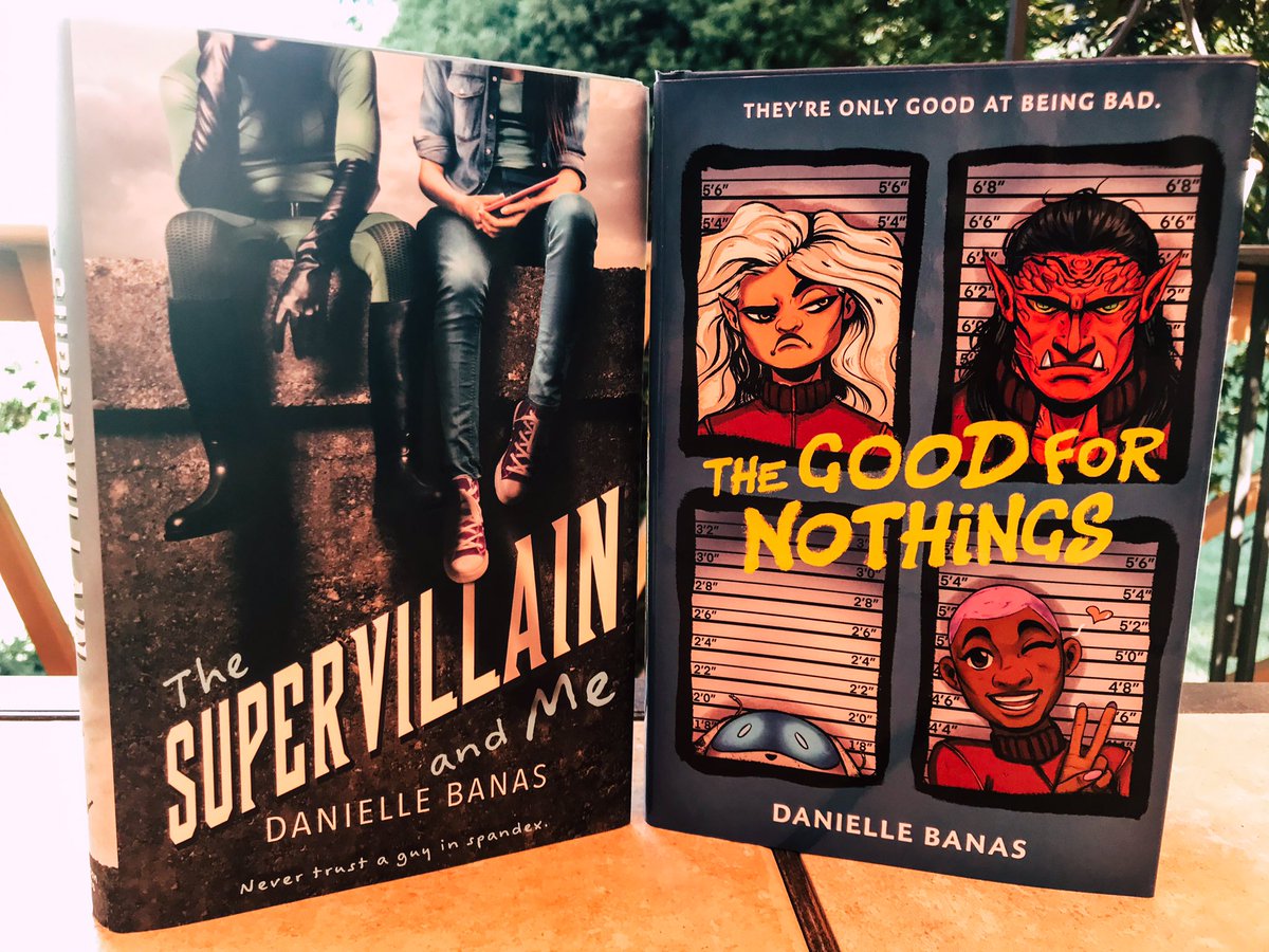 daniellebanas's tweet photo. Finished copies of The Good for Nothings are here!!! My babies are together at last! Super Dorks, meet Space Dorks. 🧡

For TGfNs virtual launch party info &amp; to learn how you can order a book with a SIGNED bookplate from @whitewhalebks, click here! 🚀
https://t.co/Xcu5y298WT https://t.co/afhcTeNrHH