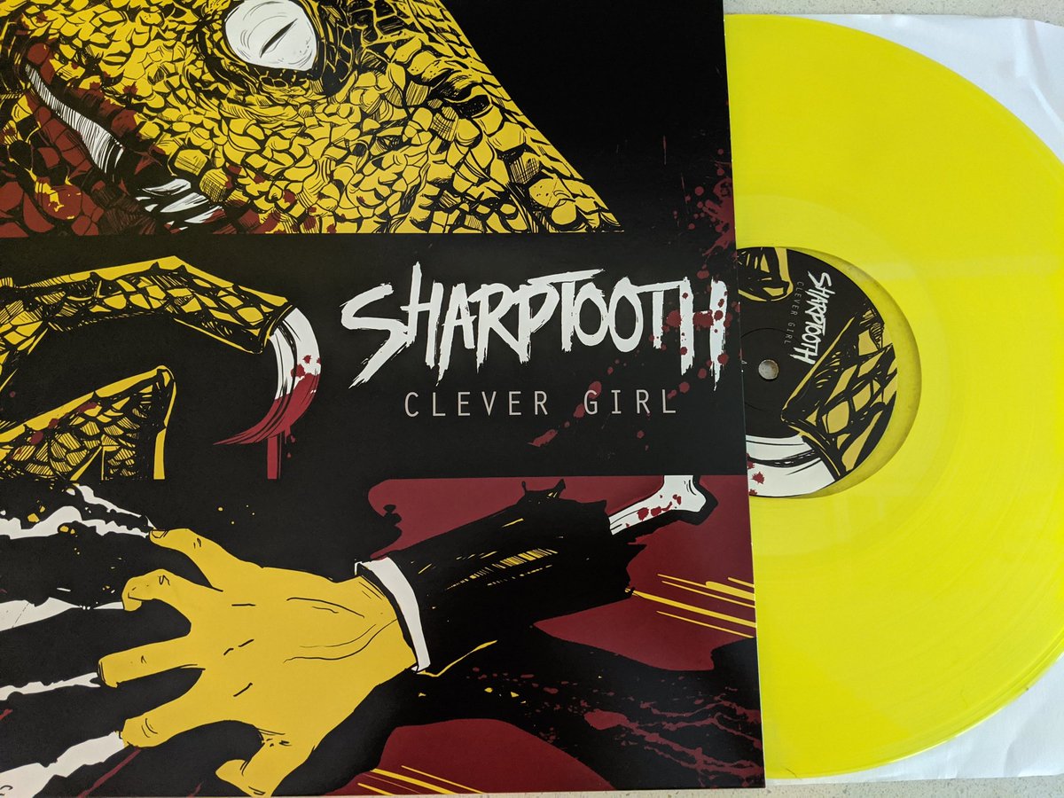 Dr_Ozzilla's tweet photo. They have arrived!!!!!!!!!!!! Thank you @purenoiserecs &amp; @sharptoothmd + @merchnow cranking at maximum volume until my needle wears out. Added bonus: didn't expect them to be so translucent, F"N BADASS!! #CLEVERGIRL #TRANSITIONALFORMS https://t.co/08KbLjk8zZ