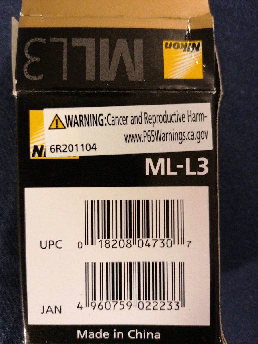 MarkNuts's tweet photo. @NikonUSA @UKNikon @NikonIndia @NikonEurope @NikonCanada @nikonownermag @Nikon_Australia @CamaraNikon @NikonSmallWorld  Can you explain this warning please?it's alarmingly specific to Cancer and reproductive harm. If this sticker needs to be on a box should it be on the market??? https://t.co/6pUyYHWpPR