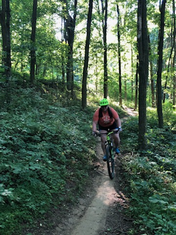 DrZellerSports's tweet photo. Wowzah! First 90 degree MTB ride in COVID times. Super fun! #pgh elevation changes are NO JOKE! Summer legs of a MTB rider! #ladiesallride #trailspgh #CampfireSession #DNKPresents @UPMCSportsMed https://t.co/OxmG7hq14l