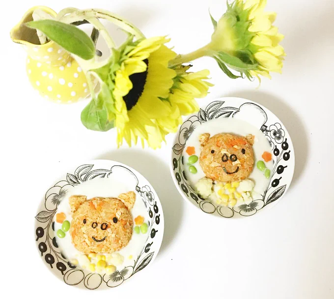 2歳からずっとお誕生日はミッフィーシチュー。いつまでリクエストしてくれるのかな。来年はもうないかもしれないな 