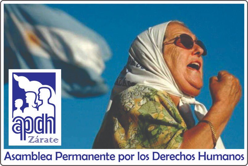 ApdhZarate's tweet photo. #ConLasMadresNo! 
Desde la @ApdhZarate repudiamos las amenazas que sufrió  en la madrugada del día de hoy en su domicilio la presidenta de la Asociación de Madres de Plaza De Mayo, Hebe de Bonafini. 
+ https://t.co/C0Uii3dgJX