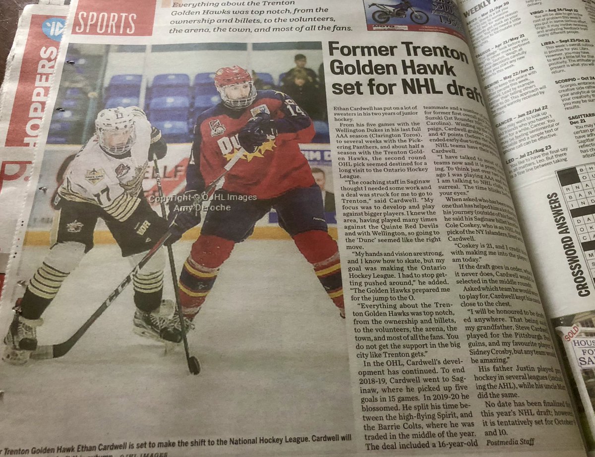 Thanks to the <a href="/Community_Press/">The Community Press</a> for the coverage of <a href="/EthanCardwell2/">Ethan Cardwell</a> getting set for the draft! <a href="/OJHLOfficial/">OJHL</a> <a href="/TGHProShop/">TGHProShop</a> <a href="/SpiritHockey/">Saginaw Spirit</a> <a href="/OHLBarrieColts/">Barrie Colts</a>