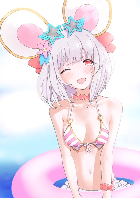 水着ビカラ 明るくしてみた? 
