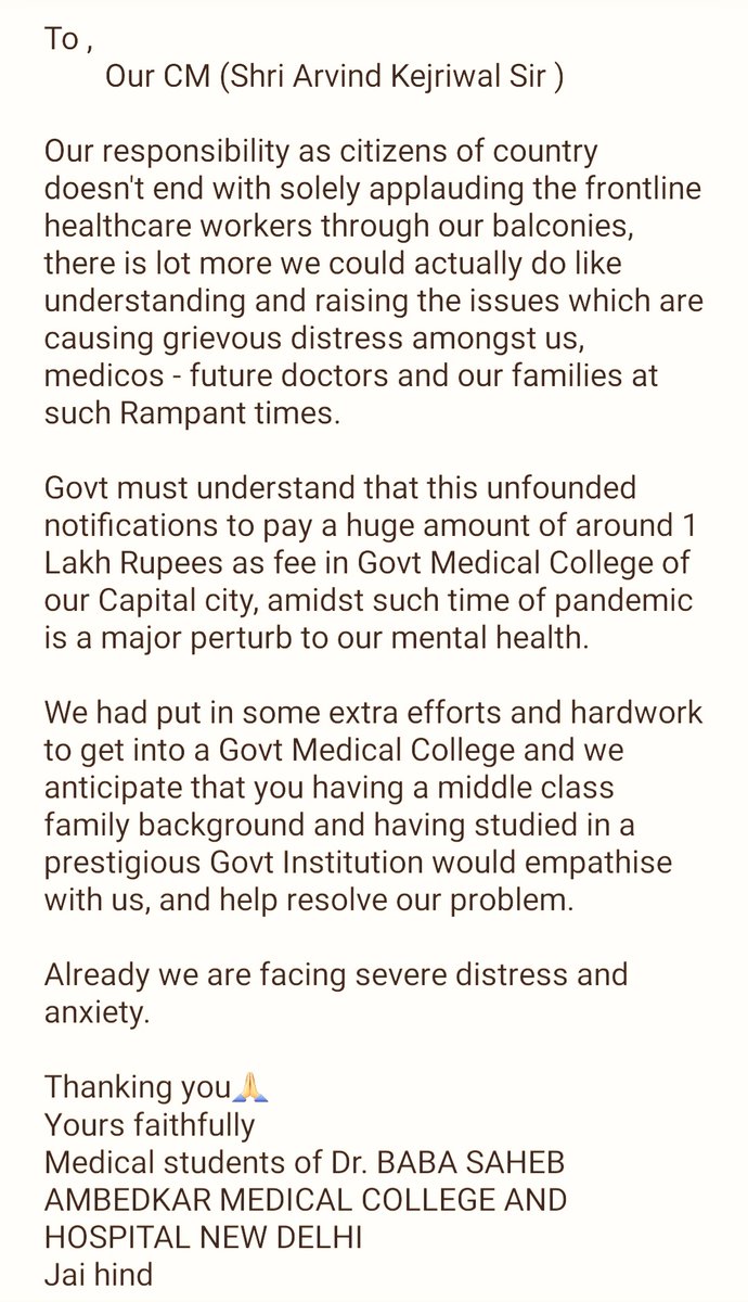 Prakhar09996927's tweet photo. We request @ArvindKejriwal @msisodia @ManojTiwariMP to help us through this #reducefeeburden_bsa https://t.co/GYuKfH3Npy
