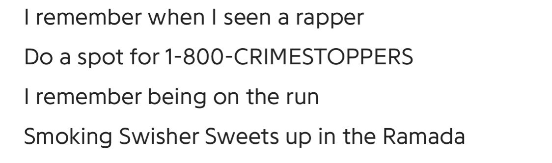 TBHonestMusic's tweet photo. I ain’t condemning TIP for doing the Crimestoppers promo but @FreddieGibbs been told y’all. Nobody listens to real rap anymore tho. 🤷🏾‍♂️ https://t.co/iYELTICz8b