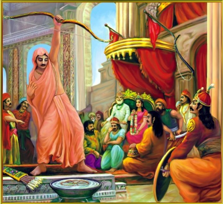 In the Mahabharata we hear of the Matsya-yantra or the revolving wheel with a fish which Arjuna had to shoot in order to win Draupadi in the svayamvara.